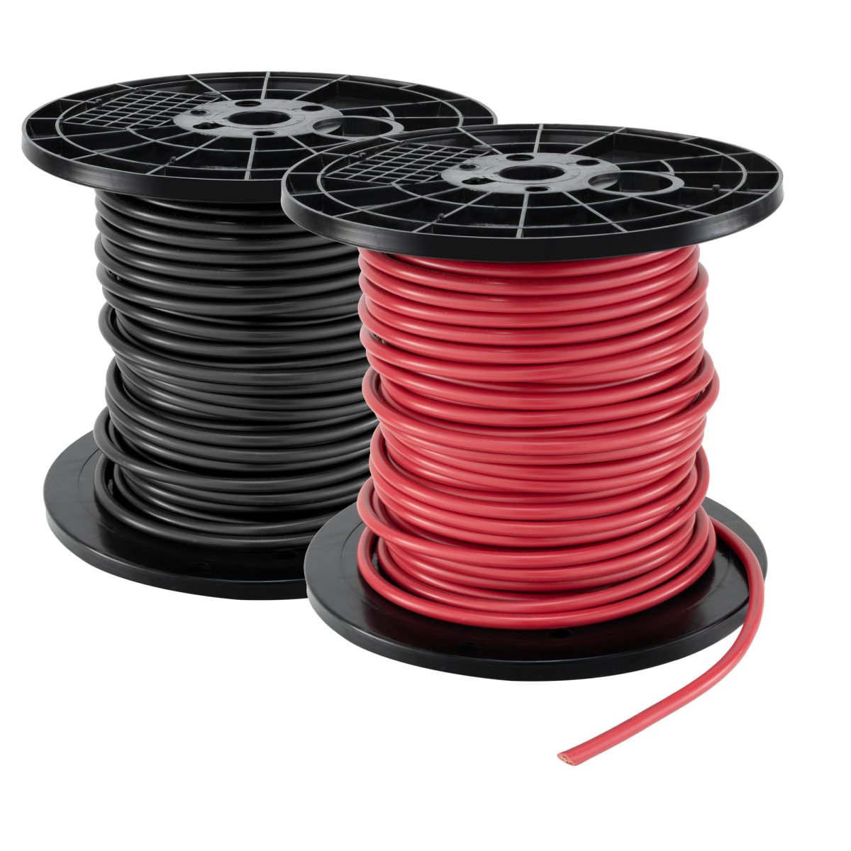 Recpro Rv 2 Gauge Stranded Copper Wire 12v Battery Cable Red Black Pvc Insulated 19 Strand Conductor For Automotive Solar