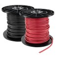 Recpro Rv 2 Gauge Stranded Copper Wire 12v Battery Cable Red Black Pvc Insulated 19 Strand Conductor For Automotive Solar 