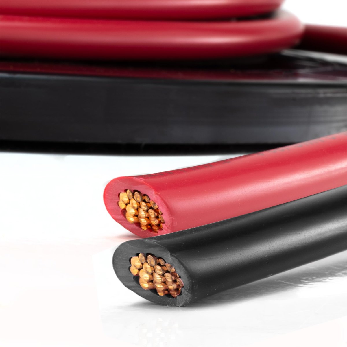 Recpro Rv 2 Gauge Stranded Copper Wire 12v Battery Cable Red Black Pvc Insulated 19 Strand Conductor For Automotive Solar