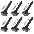 Ignition Coil And Spark Plug For Uf648 51498ai Suitable 2012-2015 Dodge Durango 3 6l V6 2011-2017 Chrysler 200 Set Of 6 Packs 6 