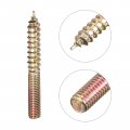 Uxcell M5x40mm Hanger Bolts 48pcs Double Ended Thread Dowel Screws For Wood Furniture Connecting