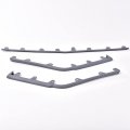 G-plus Front Bumper Molding Trim Kit Compatible With Cadillac Cts V Model 2009-2015 Gray-3 Pieces 25882978 Gm1044116