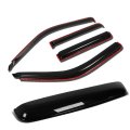 Ford Explorer Mercury Mountaineer 4pcs In-channel Window Deflector Rain Guard 38 Sun Roof Visor Smoked 