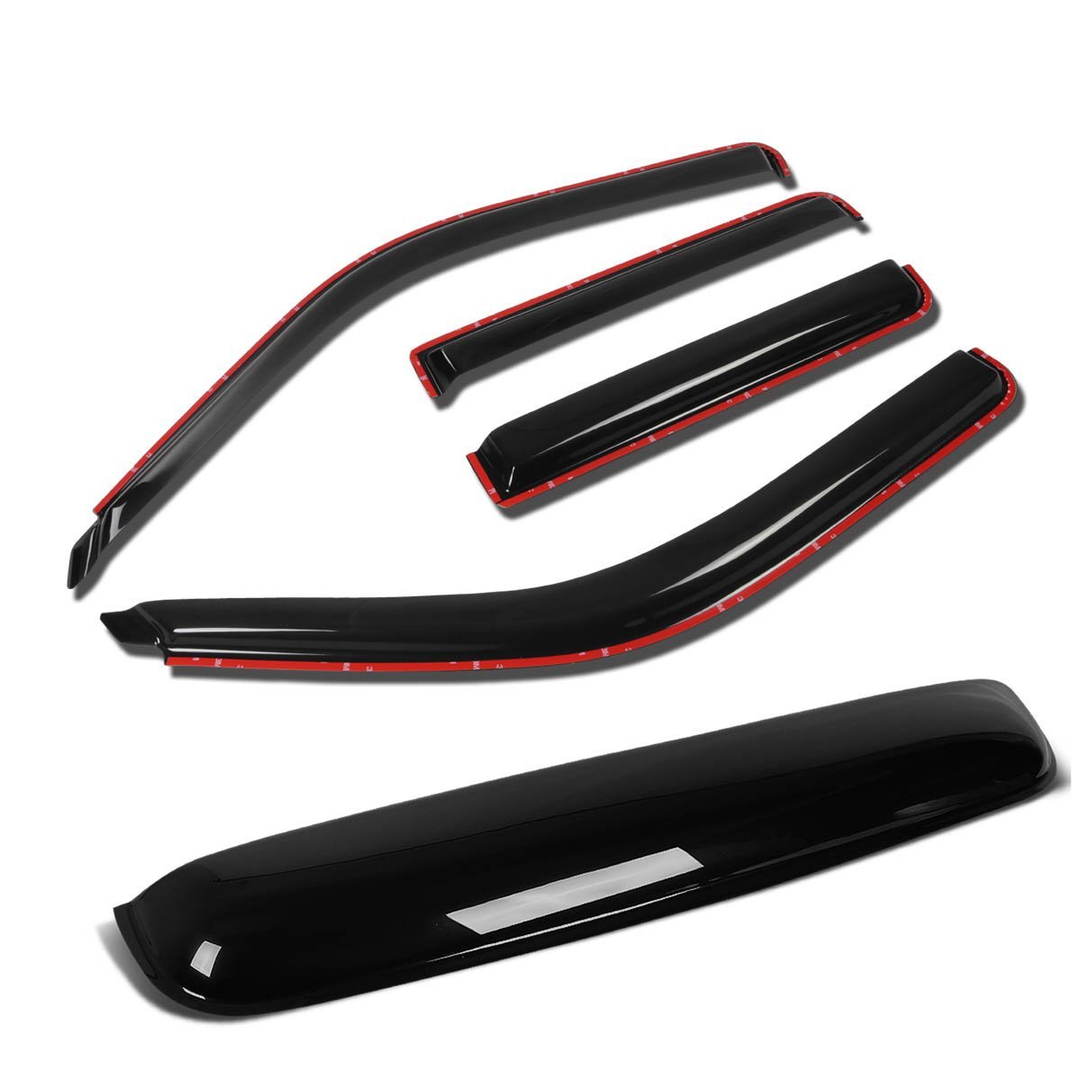 Ford Explorer Mercury Mountaineer 4pcs In-channel Window Deflector Rain Guard 38 Sun Roof Visor Smoked