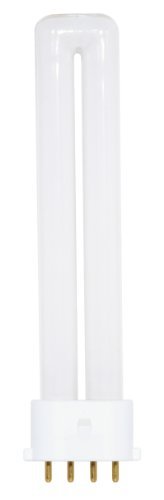 Satco S8365 4100k 9-watt 2g7 Base T4 Twin 4-pin Tube For Electronic And Dimming Ballasts 9wt 45wt Bright White