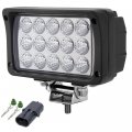 Agp 1978 45w Led Work Light 6in Rear Flood Ultra Brightness Rectangular 12v Cab Fog For John Deere Tractors Combine Forestry 