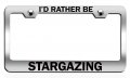 Ia D Rather Be Stargazing Geek Ch Steel Auto Suv License Plate Frame Tag Holder 