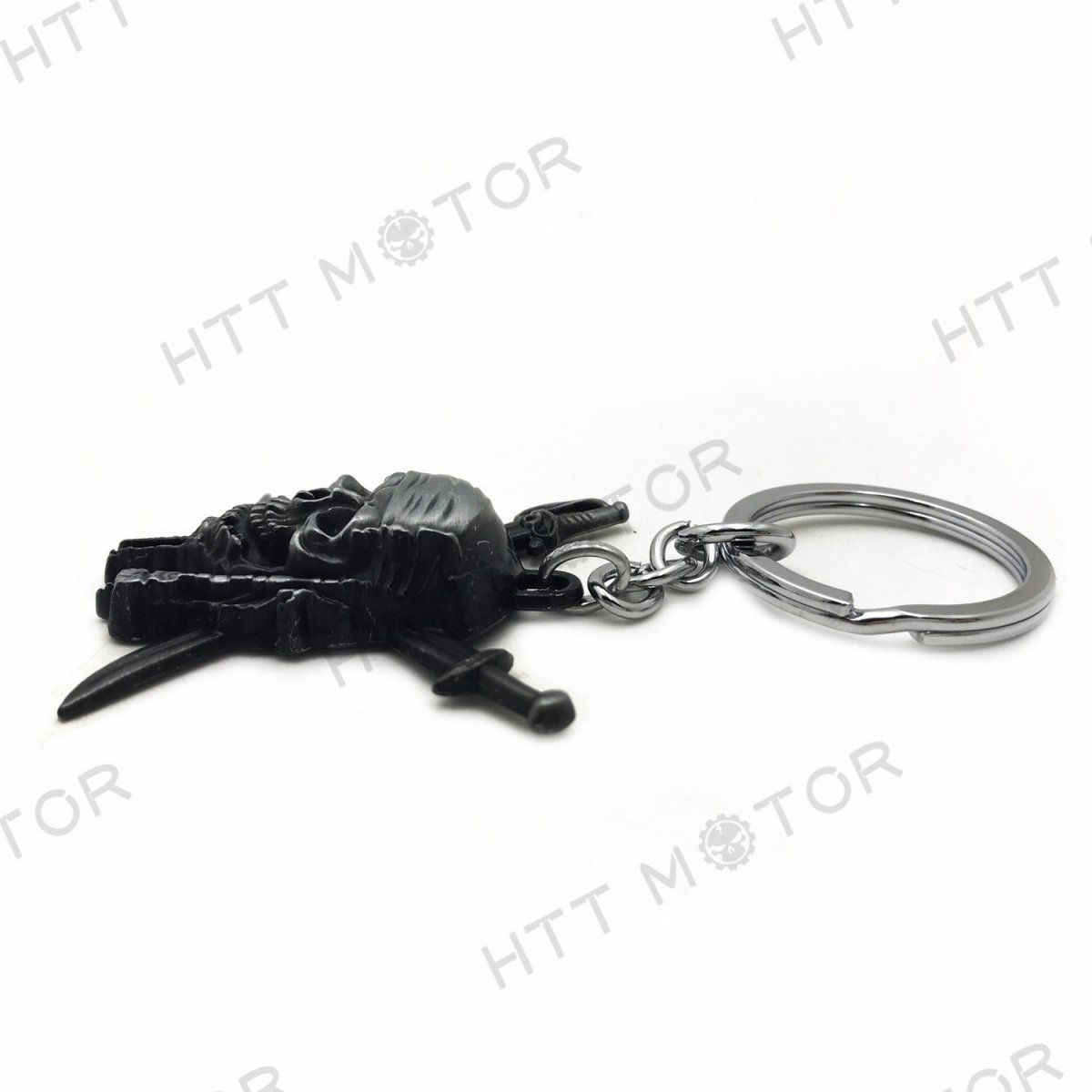 Httmt Kc-005- Black Pirates Sword Keychain Key Ring Unisex