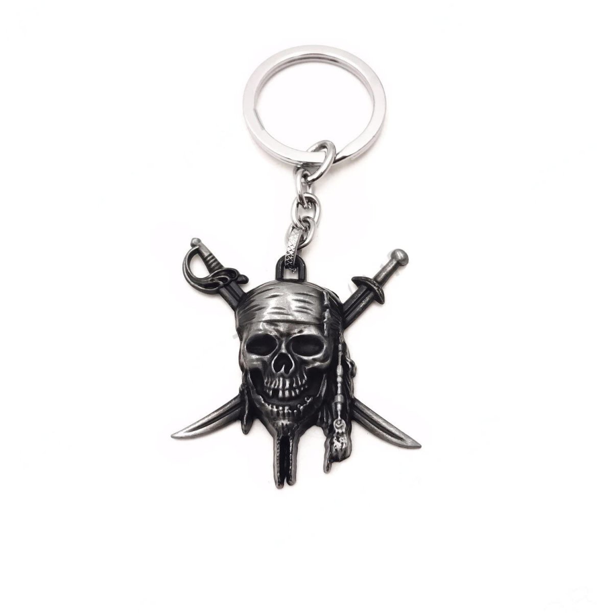 Httmt Kc-005- Black Pirates Sword Keychain Key Ring Unisex