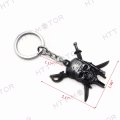 Httmt Kc-005- Black Pirates Sword Keychain Key Ring Unisex