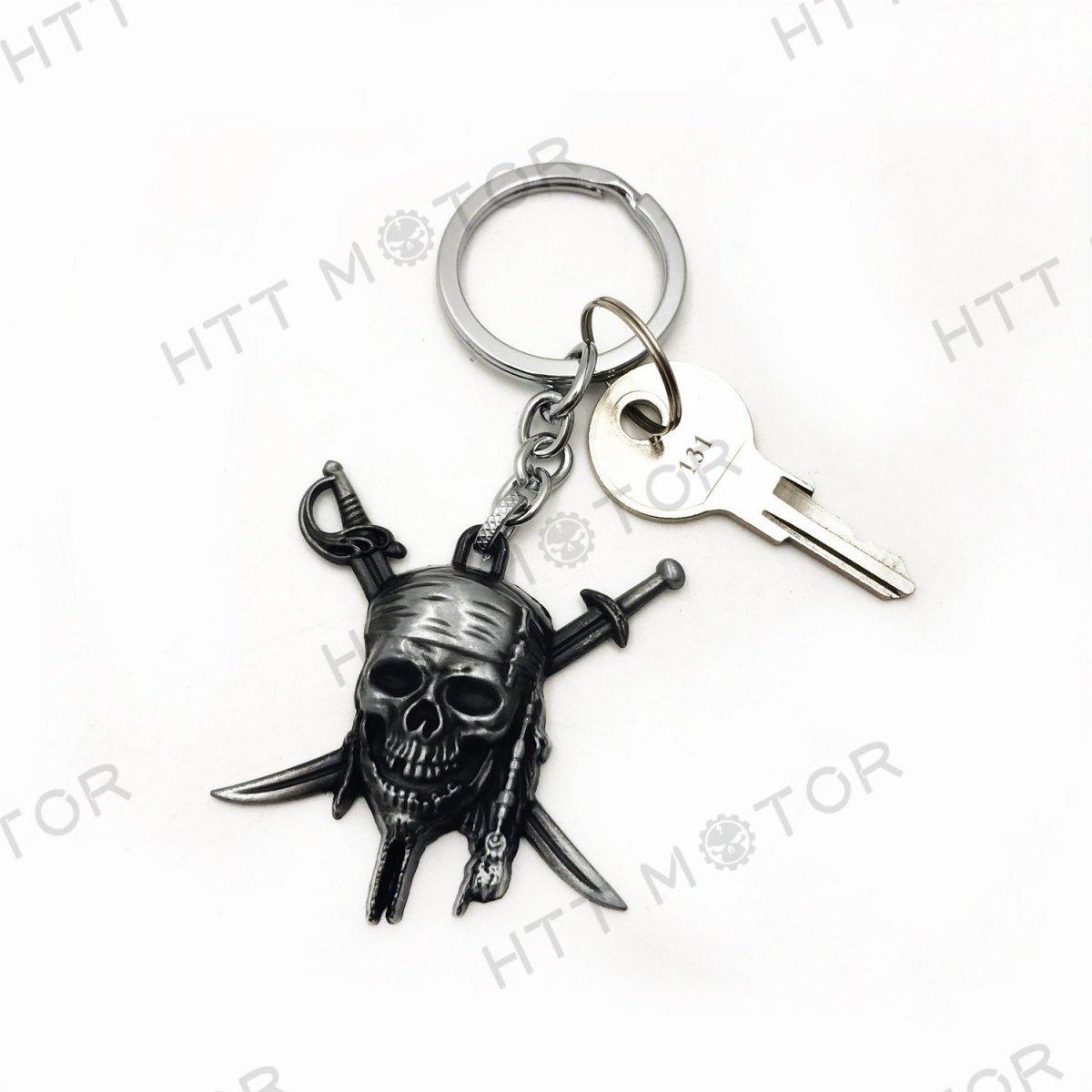 Httmt Kc-005- Black Pirates Sword Keychain Key Ring Unisex