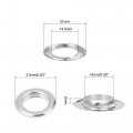 Uxcell Grommet Tool Kit 50 Sets 9 16 Copper Grommets Eyelets With 3pcs Install Tools 14mm Inside Dia Silver Tone