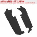 Steel Rear Wheel Well Block Offs For Polaris Rzr Pro Xp Black Inner Splash Fender Guard Mudguard Frame 4 2020-2022 Accessories