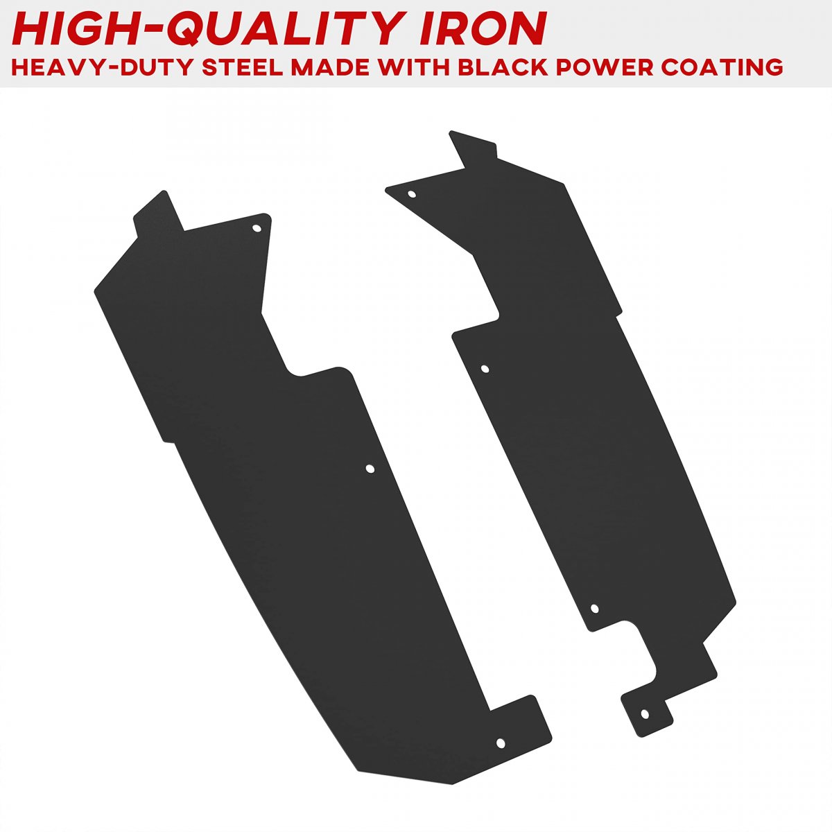 Steel Rear Wheel Well Block Offs For Polaris Rzr Pro Xp Black Inner Splash Fender Guard Mudguard Frame 4 2020-2022 Accessories