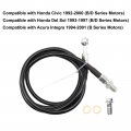 Secosautoparts 55 Inch Stainless Steel Clutch Line Compatible With Honda Civic 1992-2000 Del Sol 1993-1997 Acura Integra