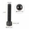 Uxcell 1 4-20x1-1 4 Hex Socket Head Cap Screw Bolts 12 9 Grade Alloy Steel 10pcs