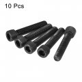 Uxcell 1 4-20x1-1 4 Hex Socket Head Cap Screw Bolts 12 9 Grade Alloy Steel 10pcs