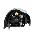 Compatible With 1998-2002 Audi A3 S3 Chrome Housing Altezza Style Tail Light Brake Parking Reverse Lamps