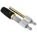 2-in-1 Downstream Soft Wash Nozzle M5 Twist Shooter Tip 1 4 Quick Connect 0a -60a Adjustable Spray Angle 1700-6000 Psi 3-7 Gpm 