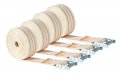 Mytee Products 4 Pack 2 X 20 Piano Moving Strap With Roller Buckle Made From Cotton Webbing 