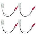 4pcs Front Rear Door Speaker Wire Harness Connector Plug Replacement For 2005-2007 Magnum