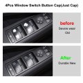 Secosautoparts 4pcs Window Switch Button Cap A2049055402 A 204 905 5402 Compatible With Mercedes Benz E-class E200 E220 E250