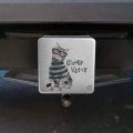 Clever Smart Kitty Cat Kitten Glasses Sweater Tow Trailer Hitch Cover Plug Insert