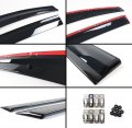 Jdm Premium Low Profile Smoke Tinted Window Visor Rain Guard Deflector Compatible With 2017-2023 Mazda Cx5 Cx-5
