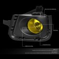 Compatible With Prius C Pair Amber Lens Front Bumper Driving Fog Light Lamps W Bezels Wiring Switch