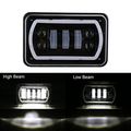 Movotor Off Road 4x6 Led Headlights With White Amber Halo Seal Beam H4651 H4656 H6545 H4668 Replacement Headlamp For Chevy