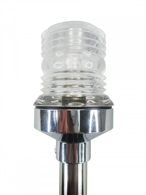 24 Long Marine Stern Light Stainless Steel Tubing Ba15d Bulb 12vdc Splashproof