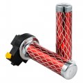 Bbr Tuning Complete Billet Aluminum Red Throttle Grip Handle And Kill Switch Set 