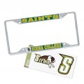 Siena College Metal License Plate Frame And Sticker For Front Or Back Of Car Officially Licensed Sticker Combo Mascot 