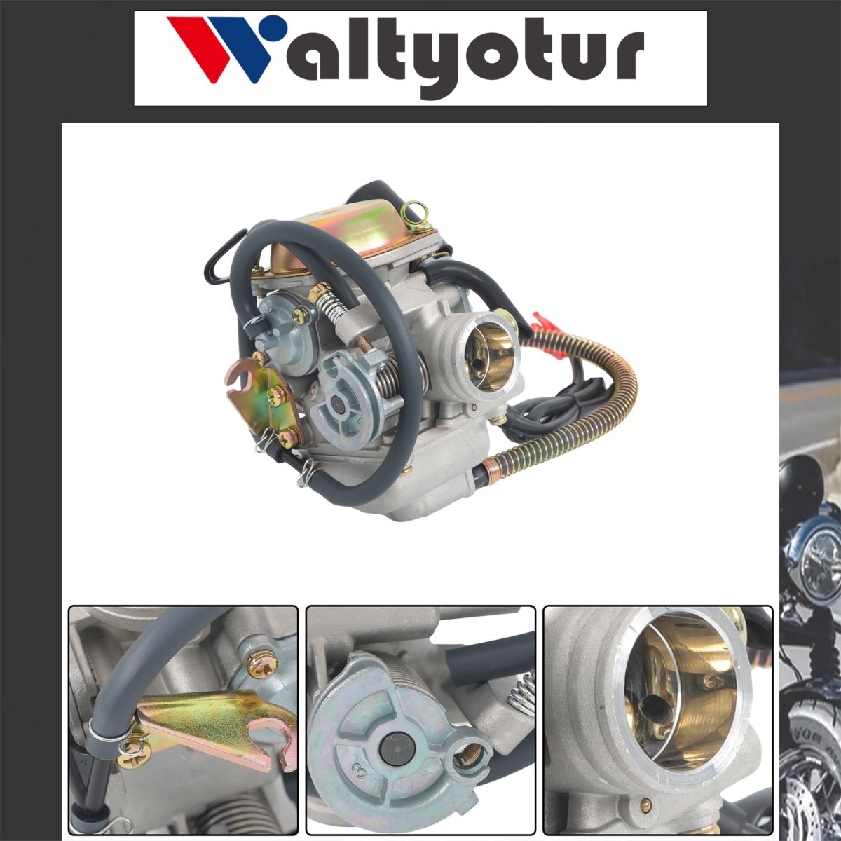 24mm Motorcycle Carburetor Kit Pd24j For 4 Stroke Gy6 125cc 150cc 152qmi 157qmj Aluminum Replacement Set