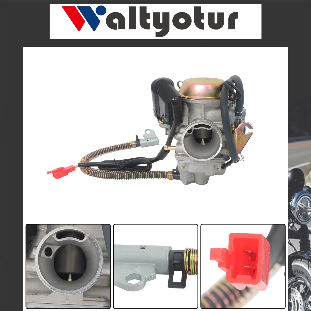 24mm Motorcycle Carburetor Kit Pd24j For 4 Stroke Gy6 125cc 150cc 152qmi 157qmj Aluminum Replacement Set