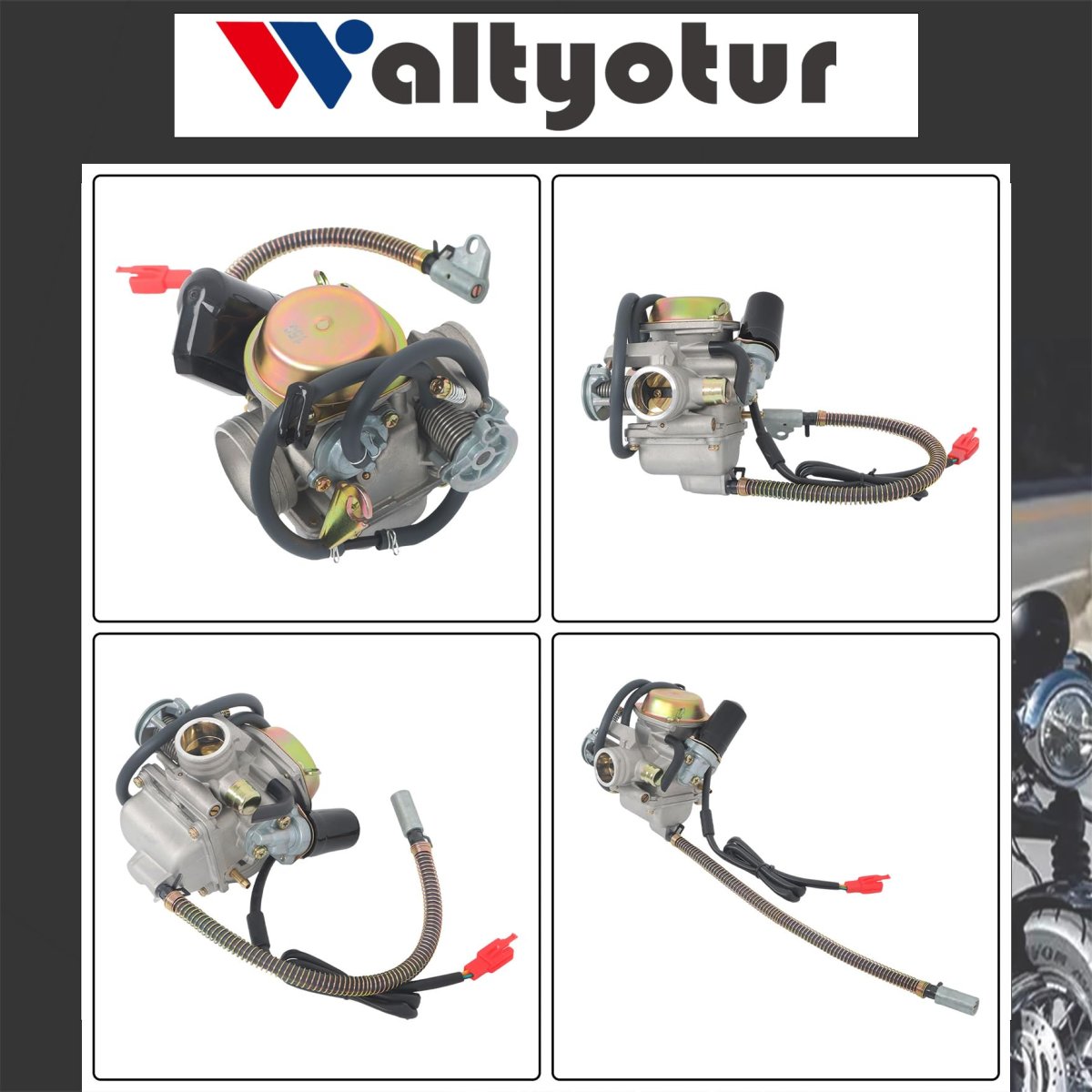 24mm Motorcycle Carburetor Kit Pd24j For 4 Stroke Gy6 125cc 150cc 152qmi 157qmj Aluminum Replacement Set