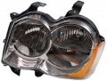 Left Headlight Assembly For 2008 To 2010 Jeep Grand Cherokee Driver Side Clear Lens Waterproof Part Number 20-9020-00 