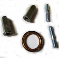 Exhaust Studs Nuts Copper Gasket Kit For Chinese Moped Scooter Gy6 50cc 125cc 150cc Qmb139 157qmj 