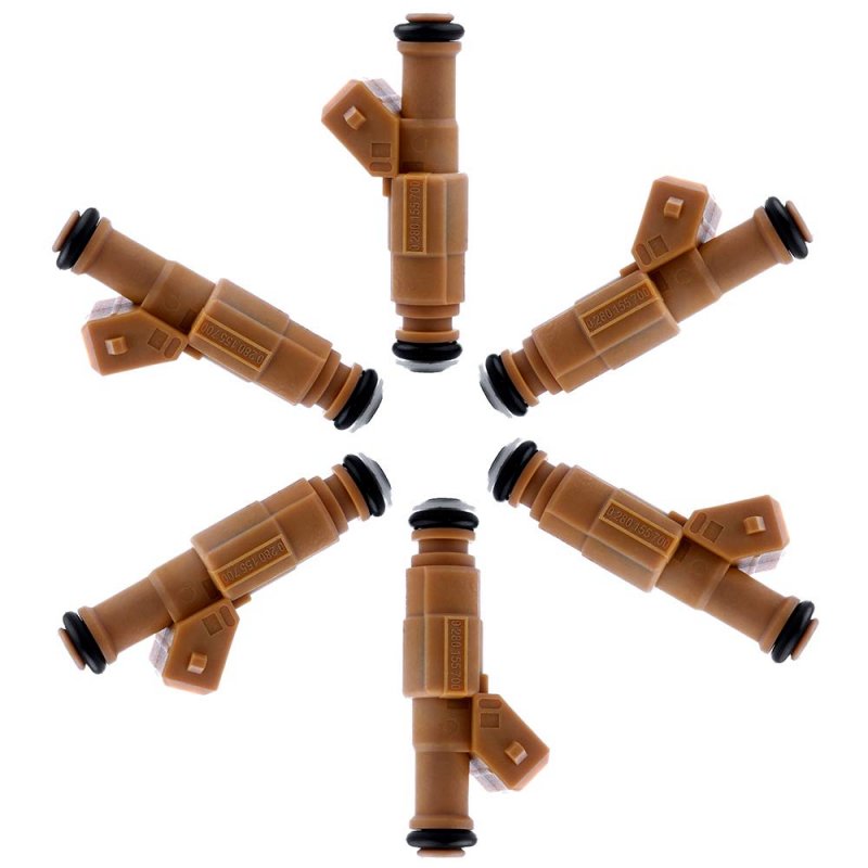 Fuel Injectors Kit For 1989 To 1998 Jeep Cherokee Grand Wrangler And Comanche 4 0l Replace 0280155700 6 Piece Set With O Rings