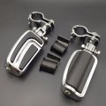 Hongk- Chrome Airflow Arrow Foot Rest Pegs With 1 And 4 Mounting Bracket Compatible Gl1800 Gl1500 Gl1100 Gl1200 Vt750 Shadow