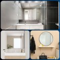 6pcs Metal Mirror Holder Clips Hangers Hardware Kit With Screws Rubber Pads Large Size For Wall Mounting Frameless Mirrors Tile 