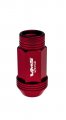 Vms Racing 12x1 5 20pc Piece Red Anodized 44mm Long Open End Lightweight Aluminum Lug Nuts Compatible With Chevy Chevrolet