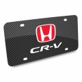 Ipick Image Made For Honda Cr-v Black Carbon Fiber Look Graphic Special Aluminum Metal License Plate