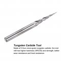 Uxcell Tapered Ball Nose End Mill Uncoated Solid Carbide 2 Flute Spiral Milling Cutter 0 25mm Radius 5mm Diameter 6mm Shank