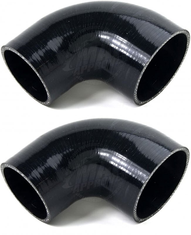 Silicone Reducer Coupler Kit 4 Pack 3 In To 2 5 And 90 Degree Elbows With T Bolt Clamps For Air Intake Intercooler Piping