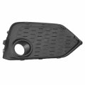 Ho1038133 Front Fog Light Bezel Compatible With Honda Civic Si 2017-2018 Driver Left Side Smooth Black