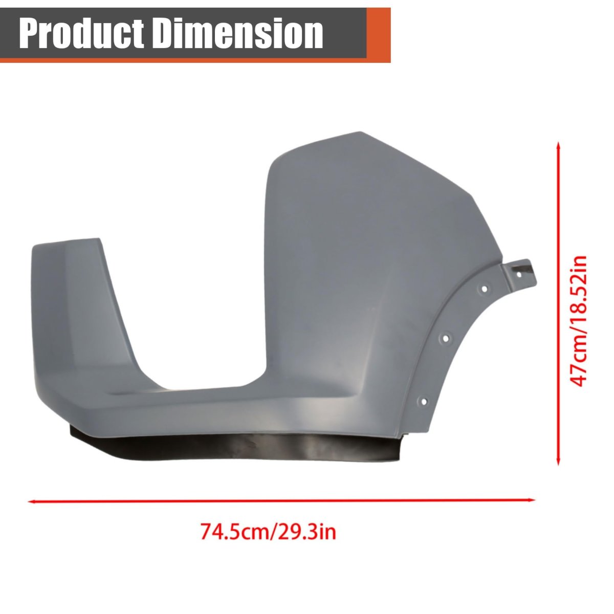 Front Bumper Outer Filler Left Side Primed For Silverado 2500hd 2020 2023 Replacement 84678867