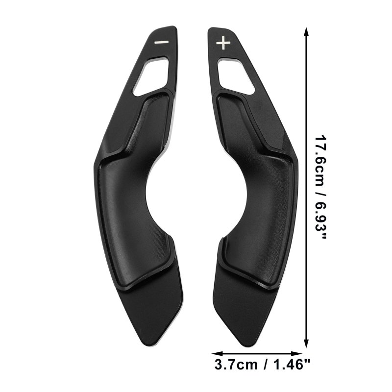 1 Pair Black Steering Wheel Shift Paddle Shifter Aluminum Alloy Extend Cover For Lexus Is300h Is350 Is250 Is300 Is200t Nx300