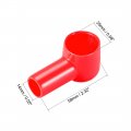 Uxcell Battery Terminal Insulating Rubber Protector Covers For 25mm 14mm Cable Red Black 1 Pair