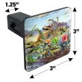 Dinosaurs Jurassic Dinosaurious Stampede Tow Trailer Hitch Cover Plug Insert